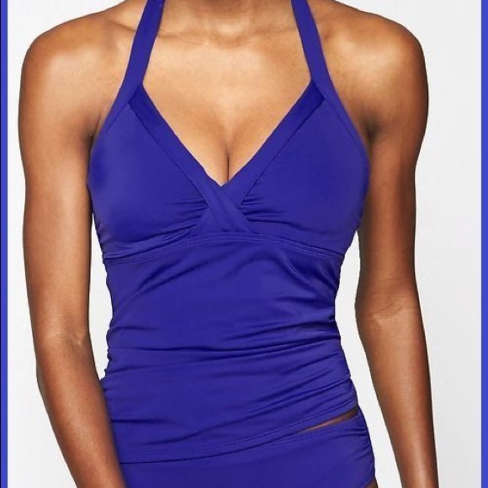 Athleta bra cup halter tankini top